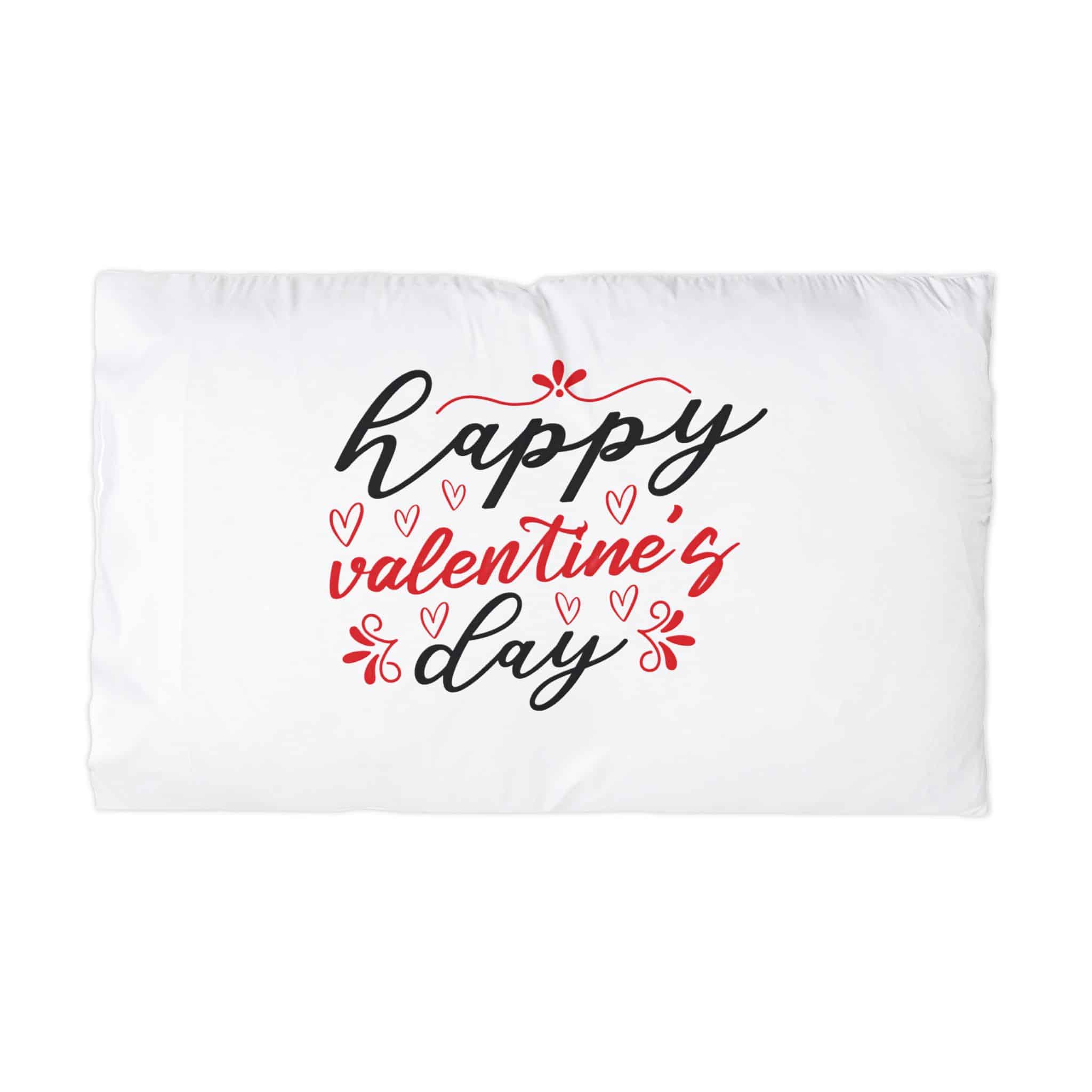 Happy Valentine's Day Microfiber Pillowcase