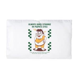 Cartoon Style Illustration Poster No One Is Born Perfect Microfiber Pillowcase