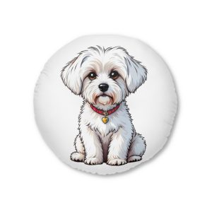 Dogs Collection 35 Tufted Floor Pillow Round