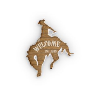 Welcome Cowboy Custom Shaped Pillows