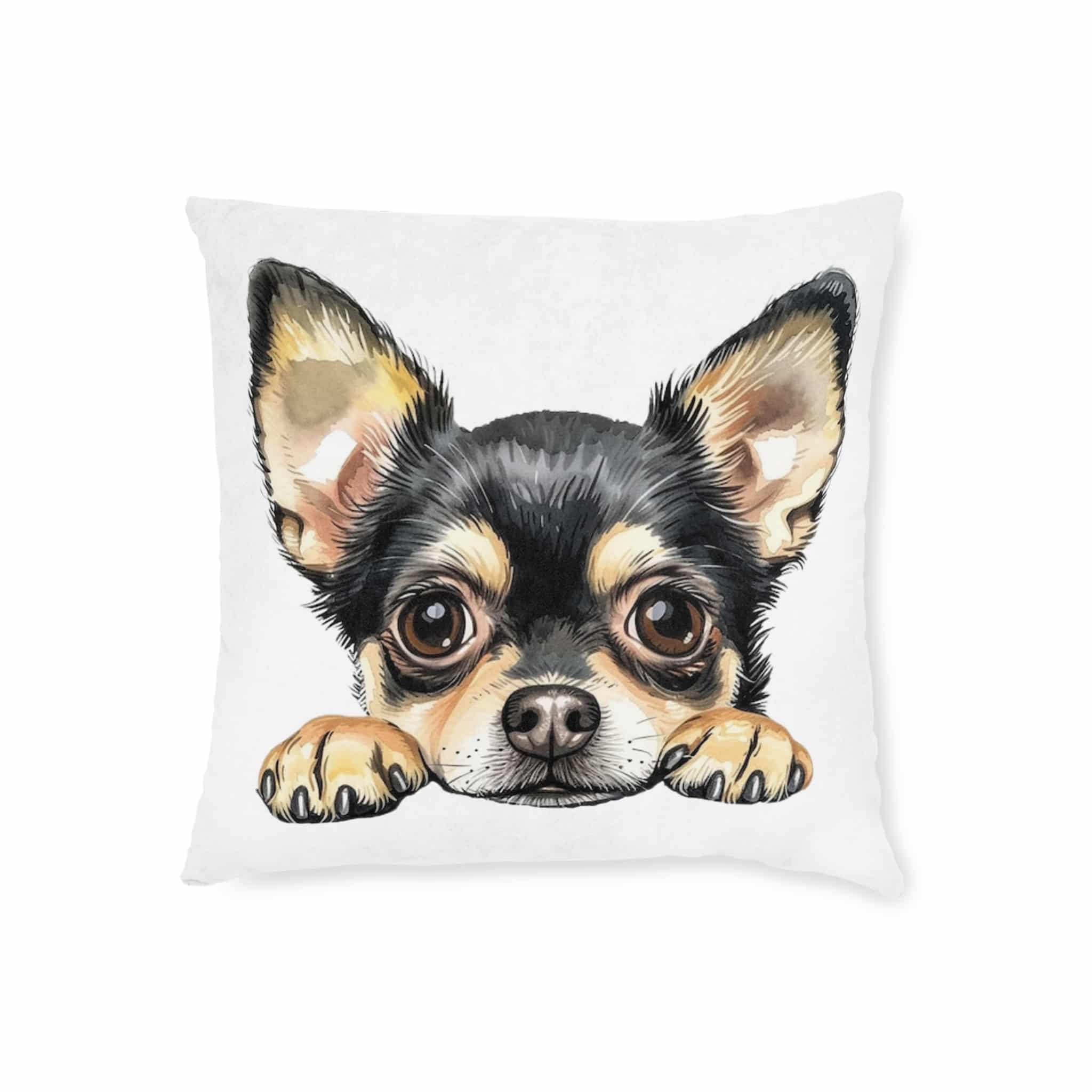 Dogs 30 Square Pillow Pink Back - Image 5