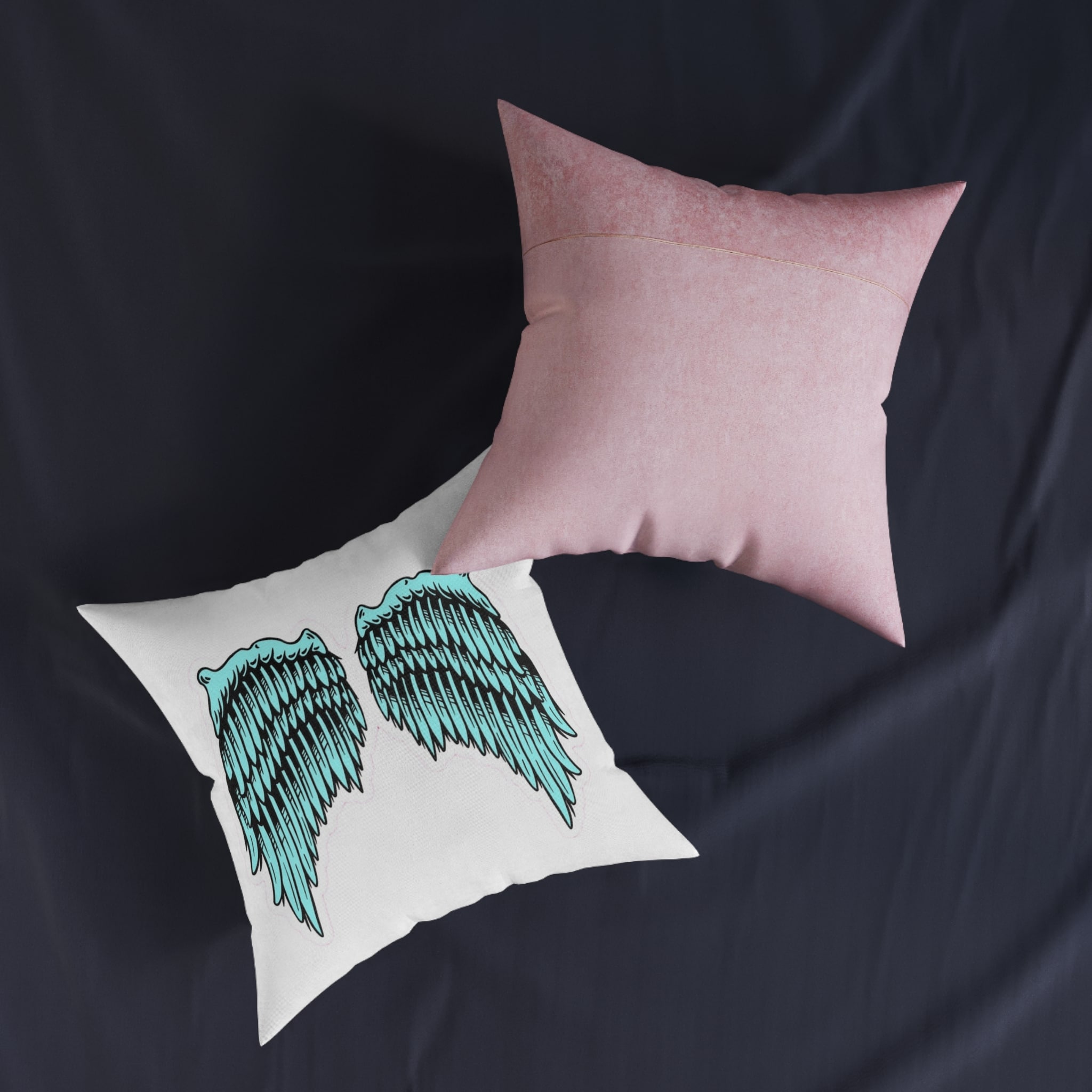 Original Design 7017D9 Square Pillow Pink Back - Image 11