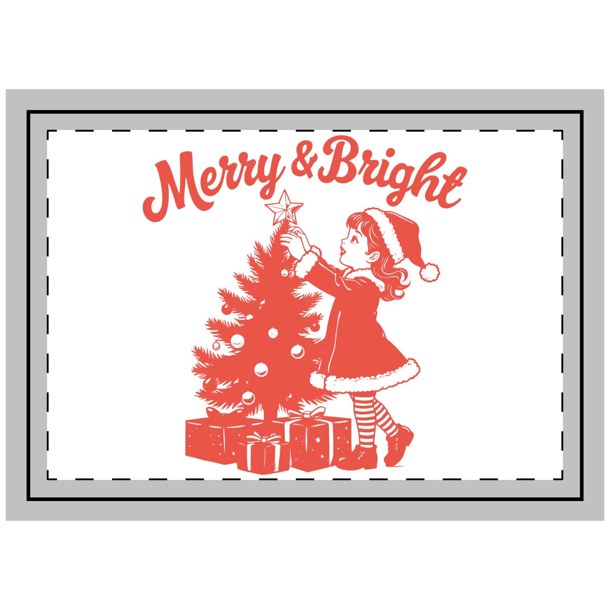 Merry and Bright Throw Pillow