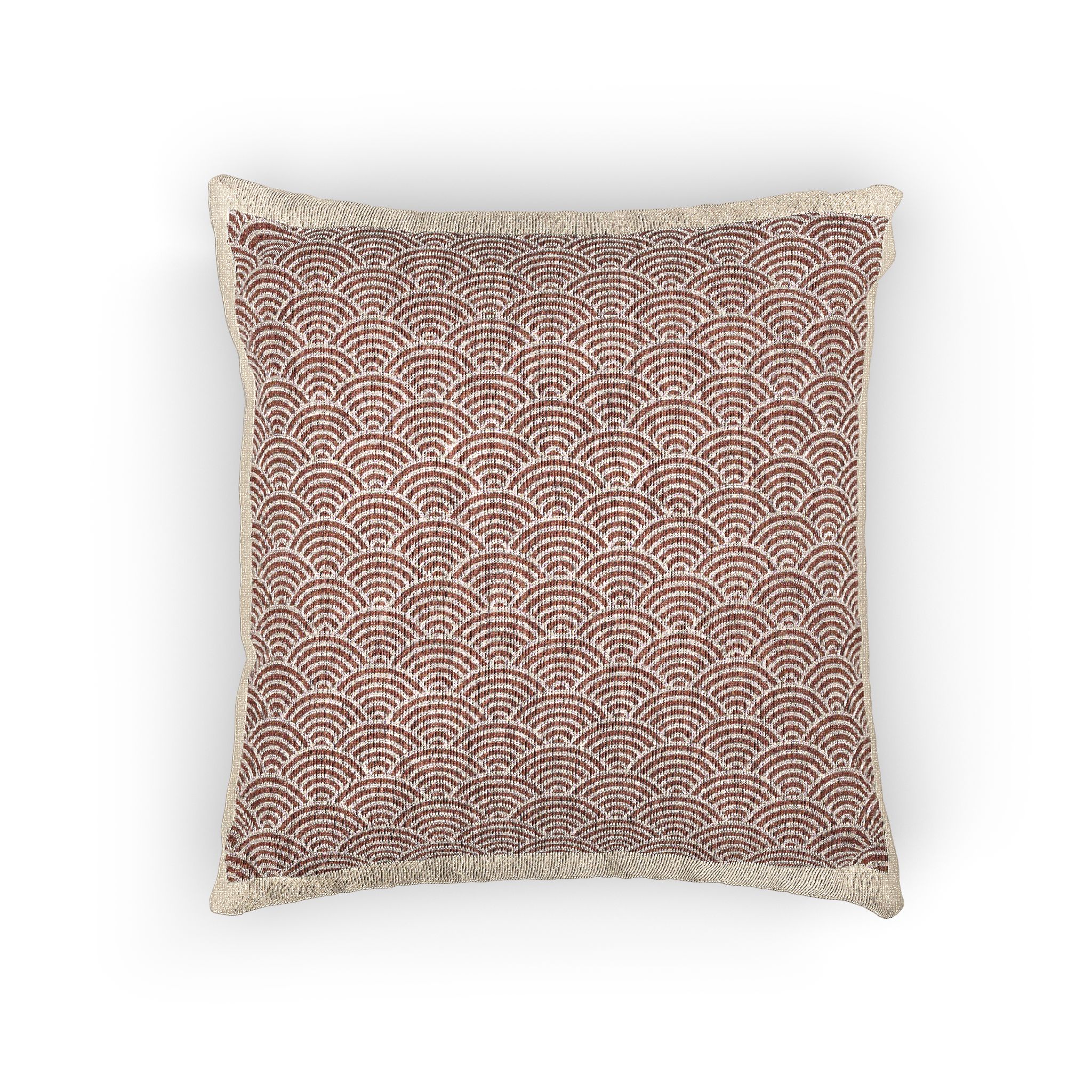Japanese Wave Seamless Pattern Background Woven Pillow - Image 3