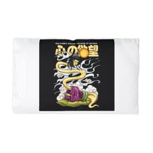 Nukekubi Japanese Ghost Characters With Text Illustration Microfiber Pillowcase