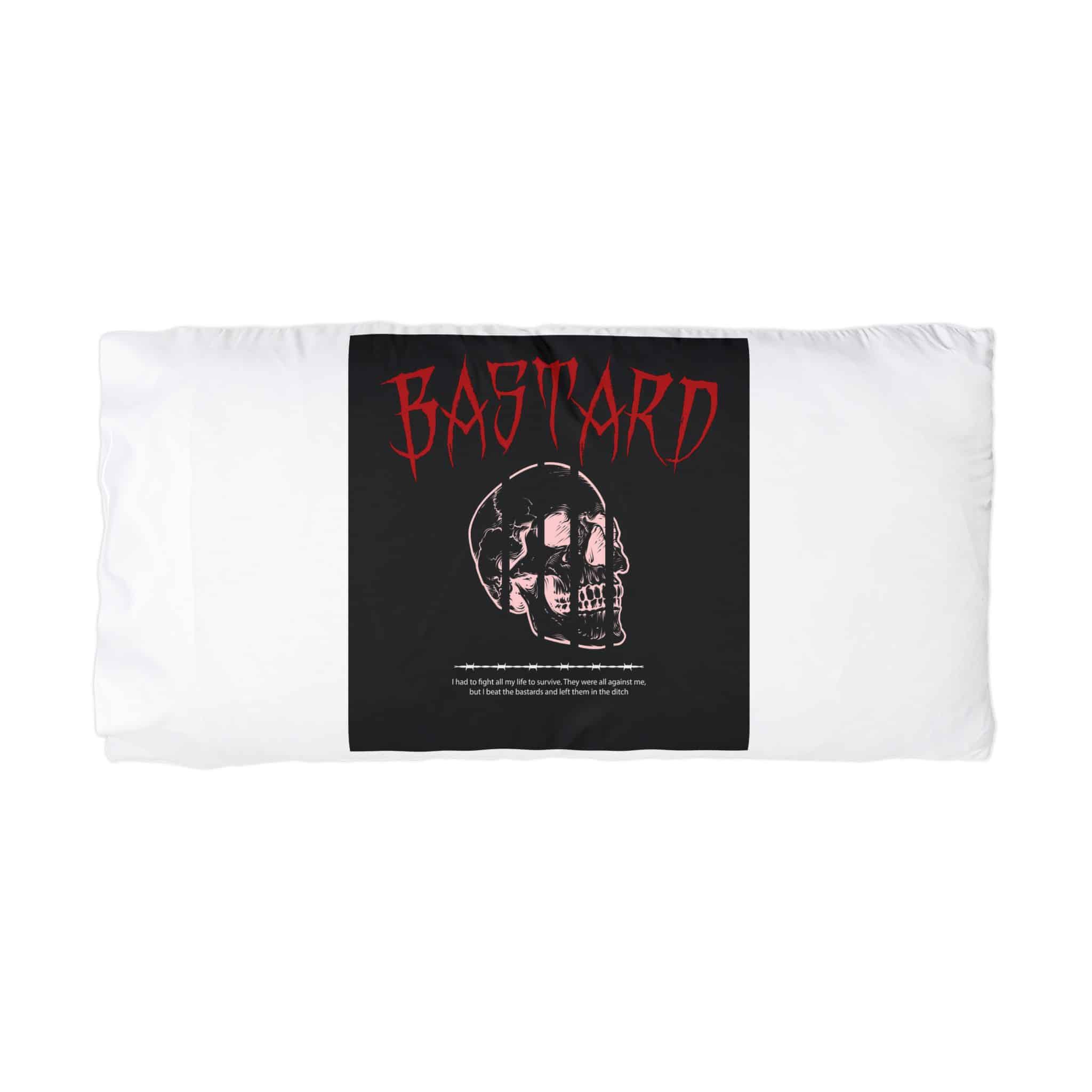 Bastard Skull Streetwear Design Clothing Microfiber Pillowcase - Image 3