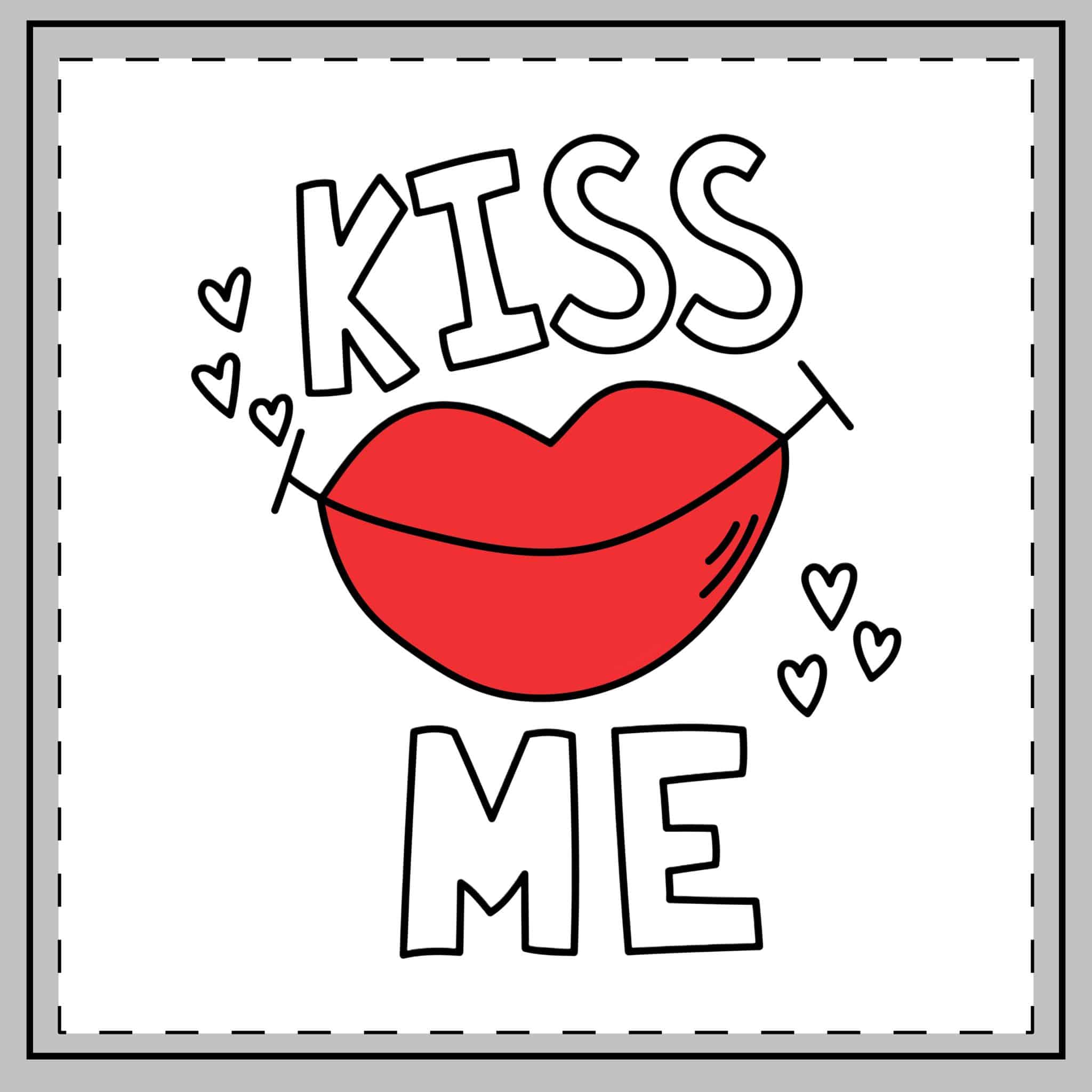 Kiss Me 2 Throw Pillow - Image 2