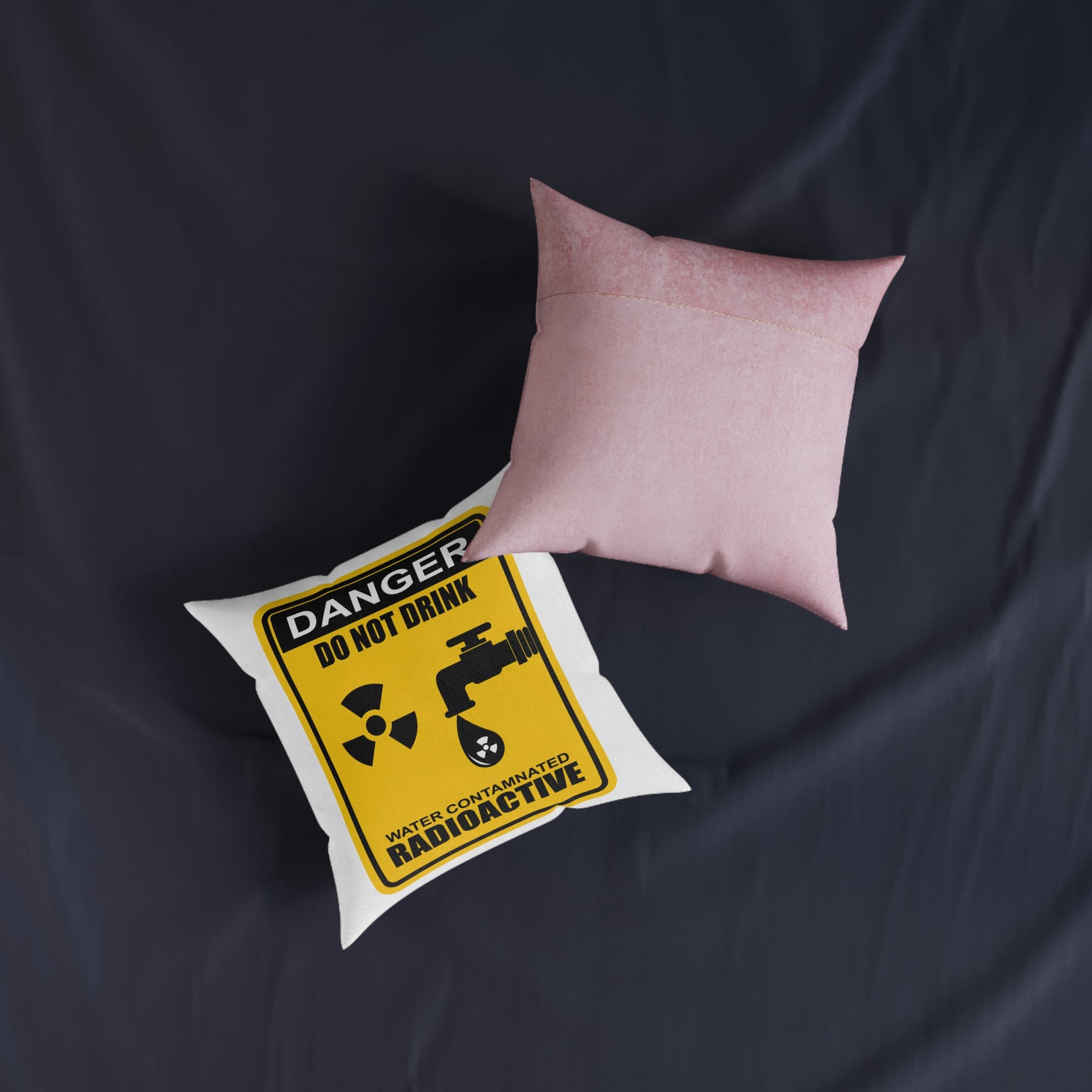 Nodrink Square Pillow Pink Back - Image 7