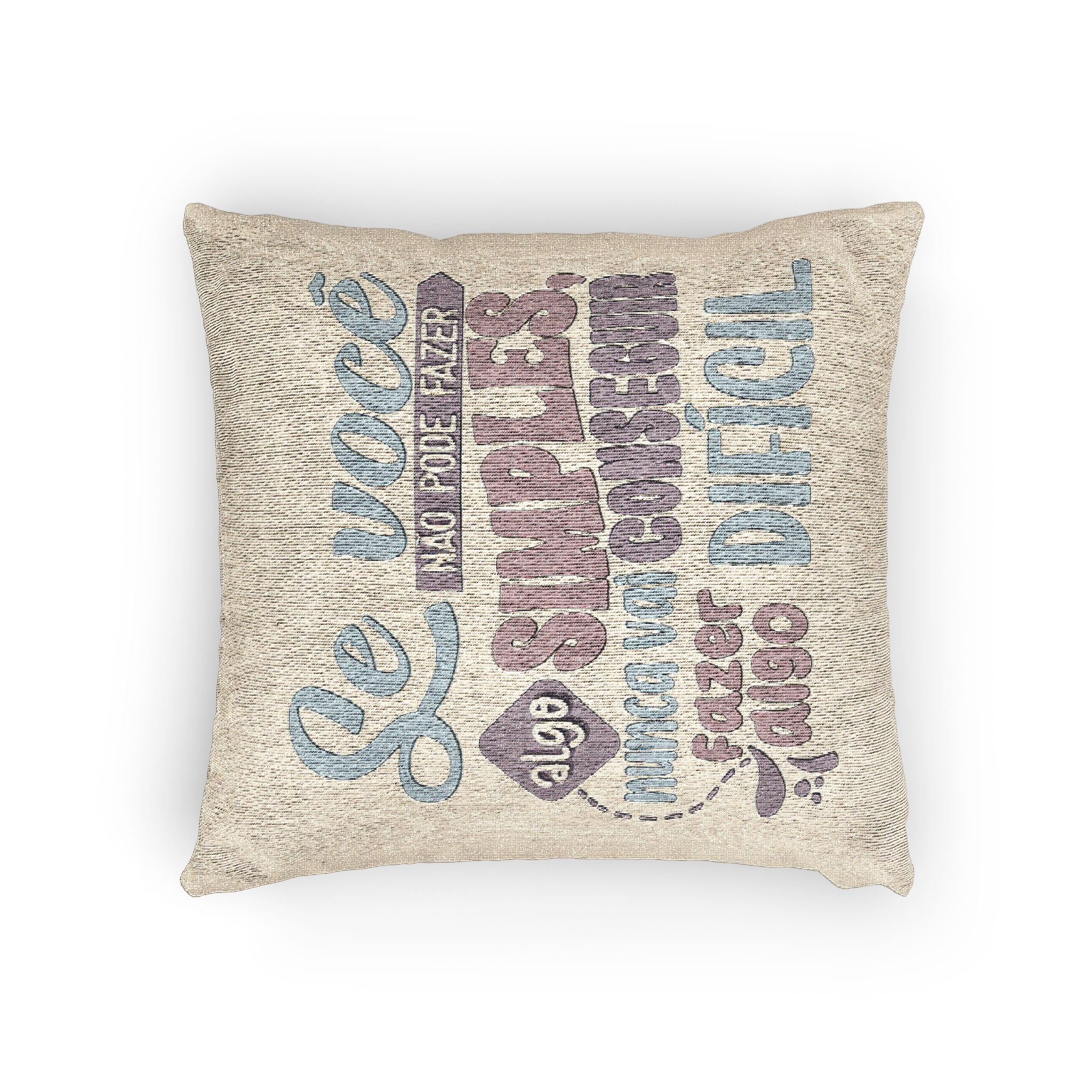 Se Voce Nao Faz Algo Simples Nao Faz Dificil Woven Pillow - Image 4