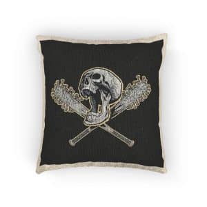 Grunge Skull 3200 2 Woven Pillow