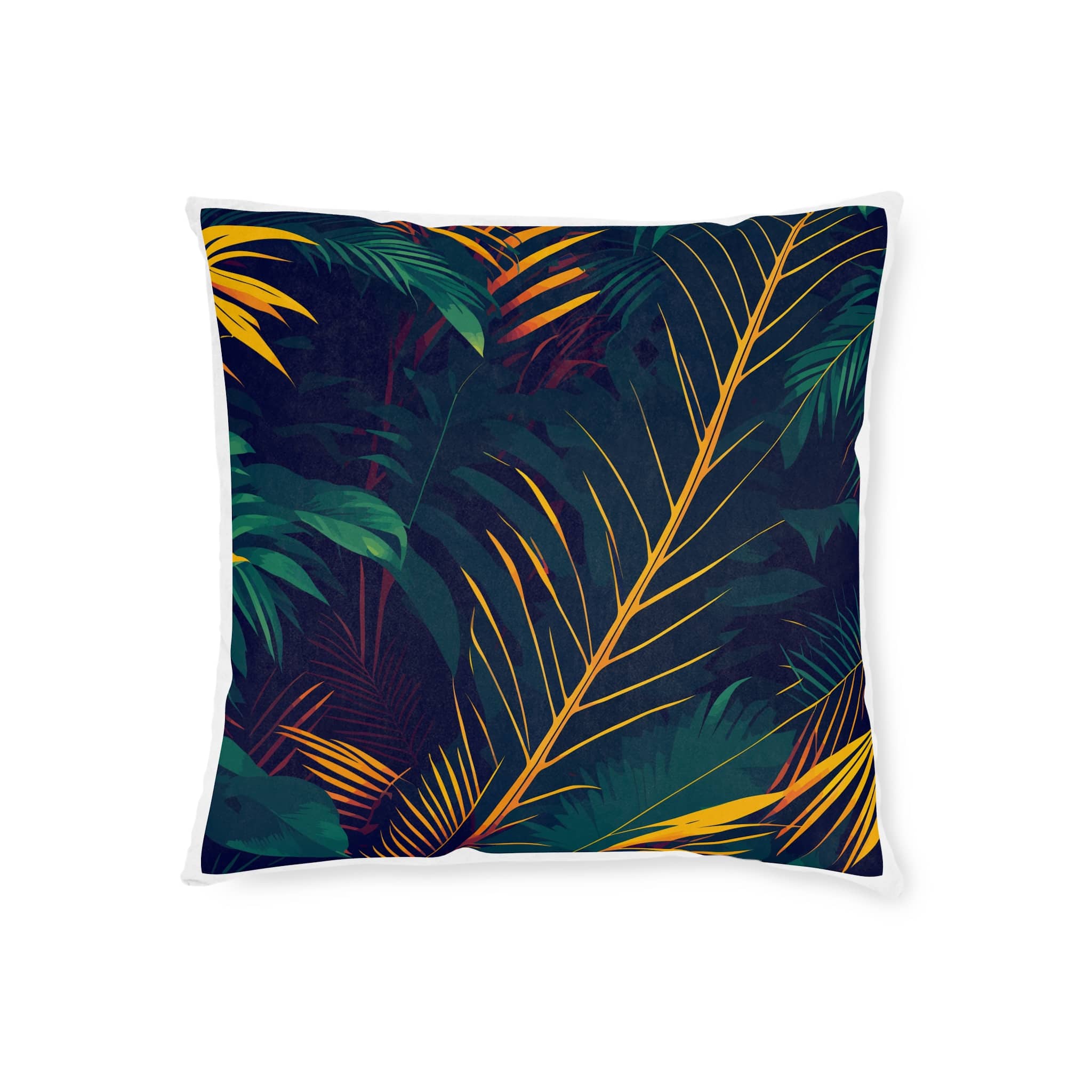 Pattern Sameless Jungle V1 Square Pillow Pink Back - Image 5