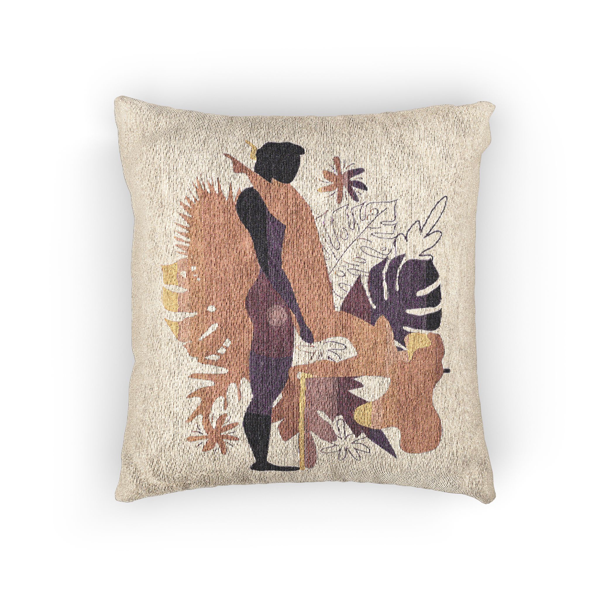 Kama Sutra Man Woman Have Sex Art Love Sexual Position Butterfly Woven Pillow - Image 3