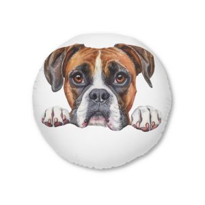 Dogs 27 Tufted Floor Pillow Round