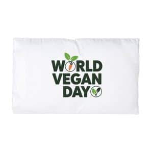 World Vegan Day Microfiber Pillowcase