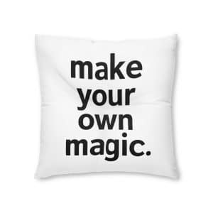 Typography Slogan Motivational Tshirt Design Tufted Floor Pillow Square