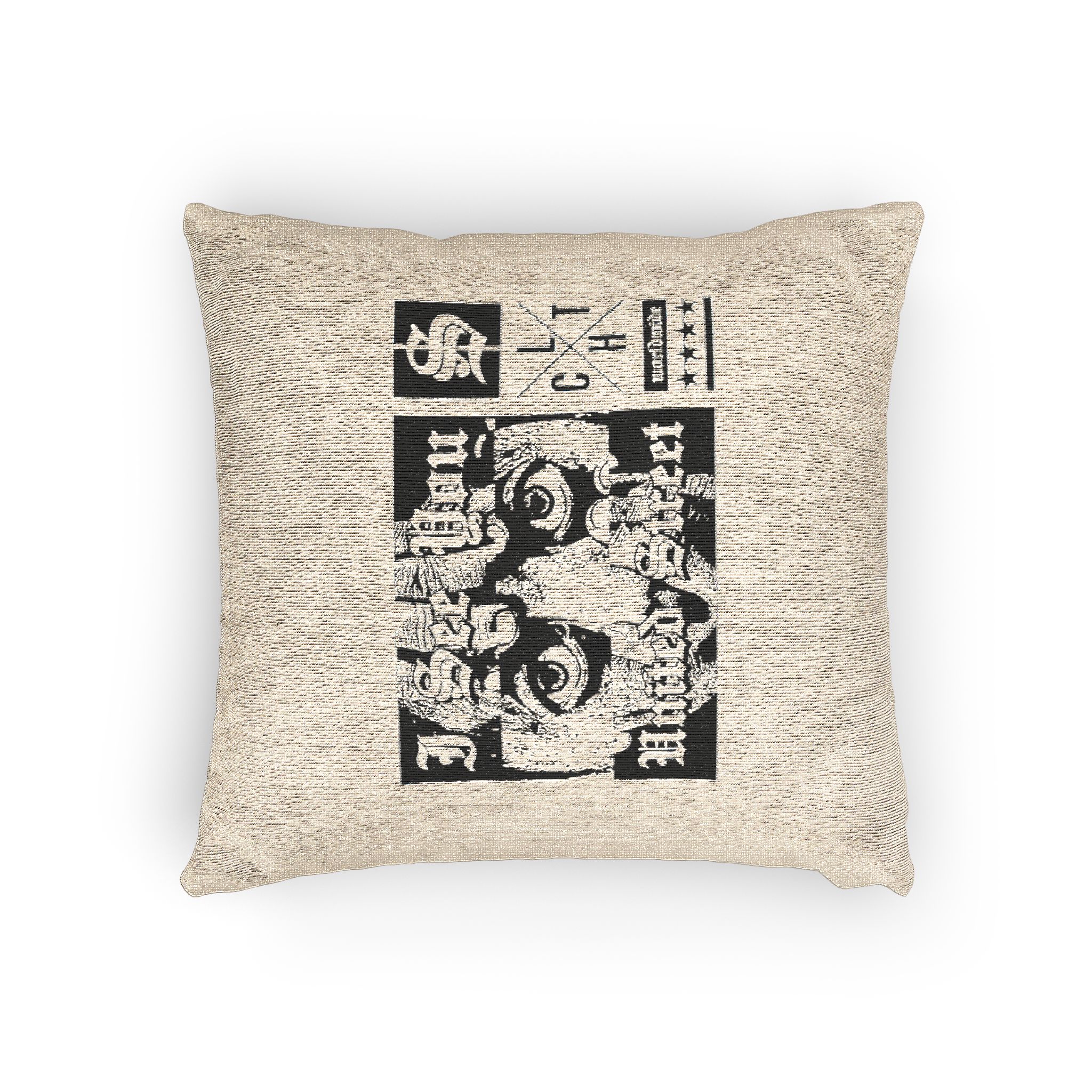 I See You Street Style Vintage Fashion Woven Pillow - Image 4