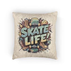 Skate Life Woven Pillow