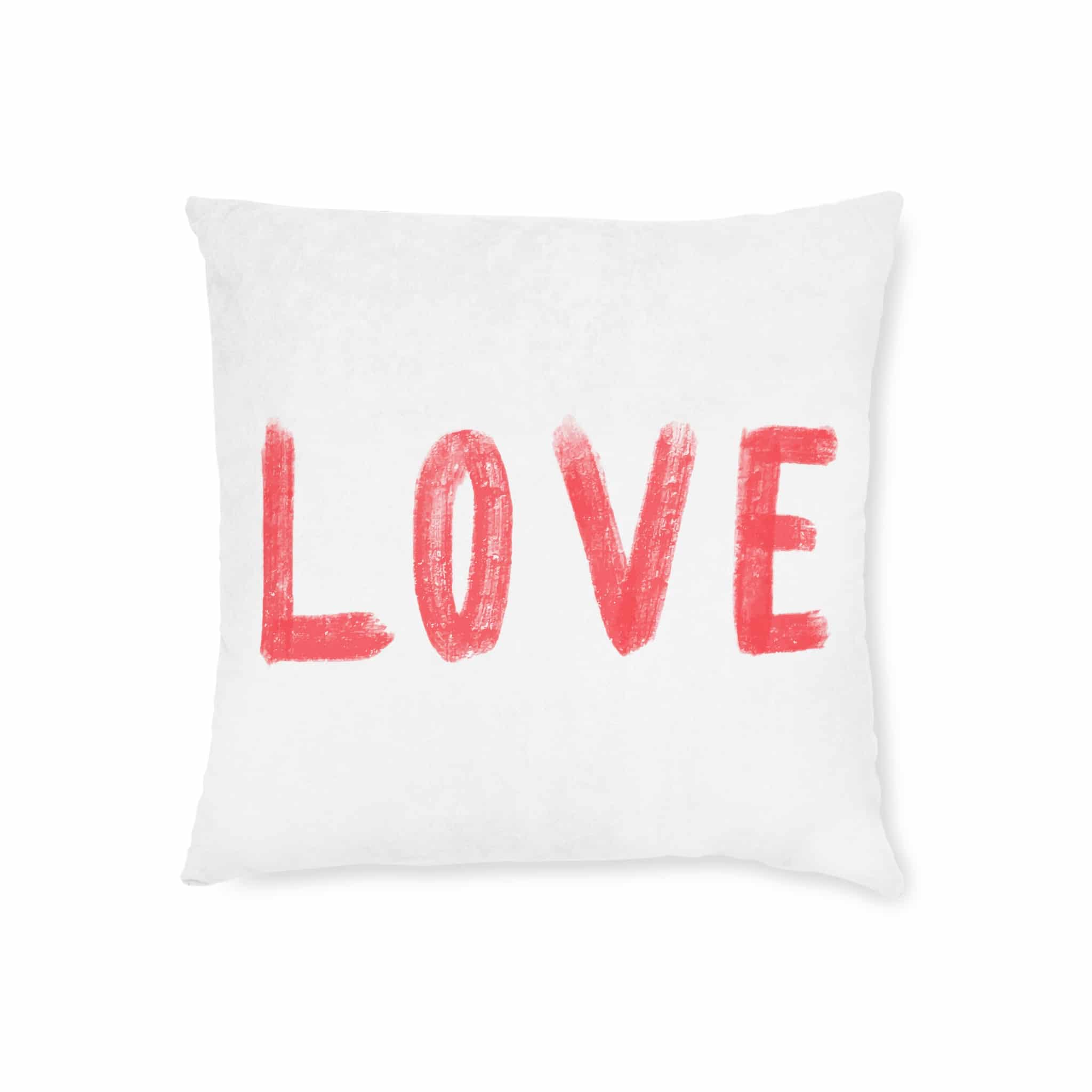 Love 5 Square Pillow Pink Back - Image 5