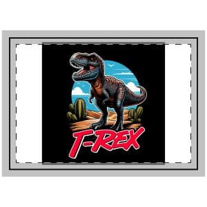 Vector Trex Dinosaur That Looks Really Cool Throw Pillow