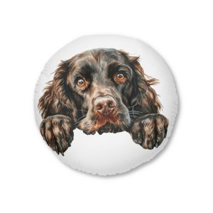 Dogs 22 Tufted Floor Pillow Round