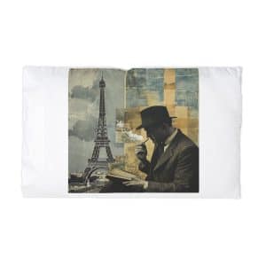 Vintage Paris Microfiber Pillowcase