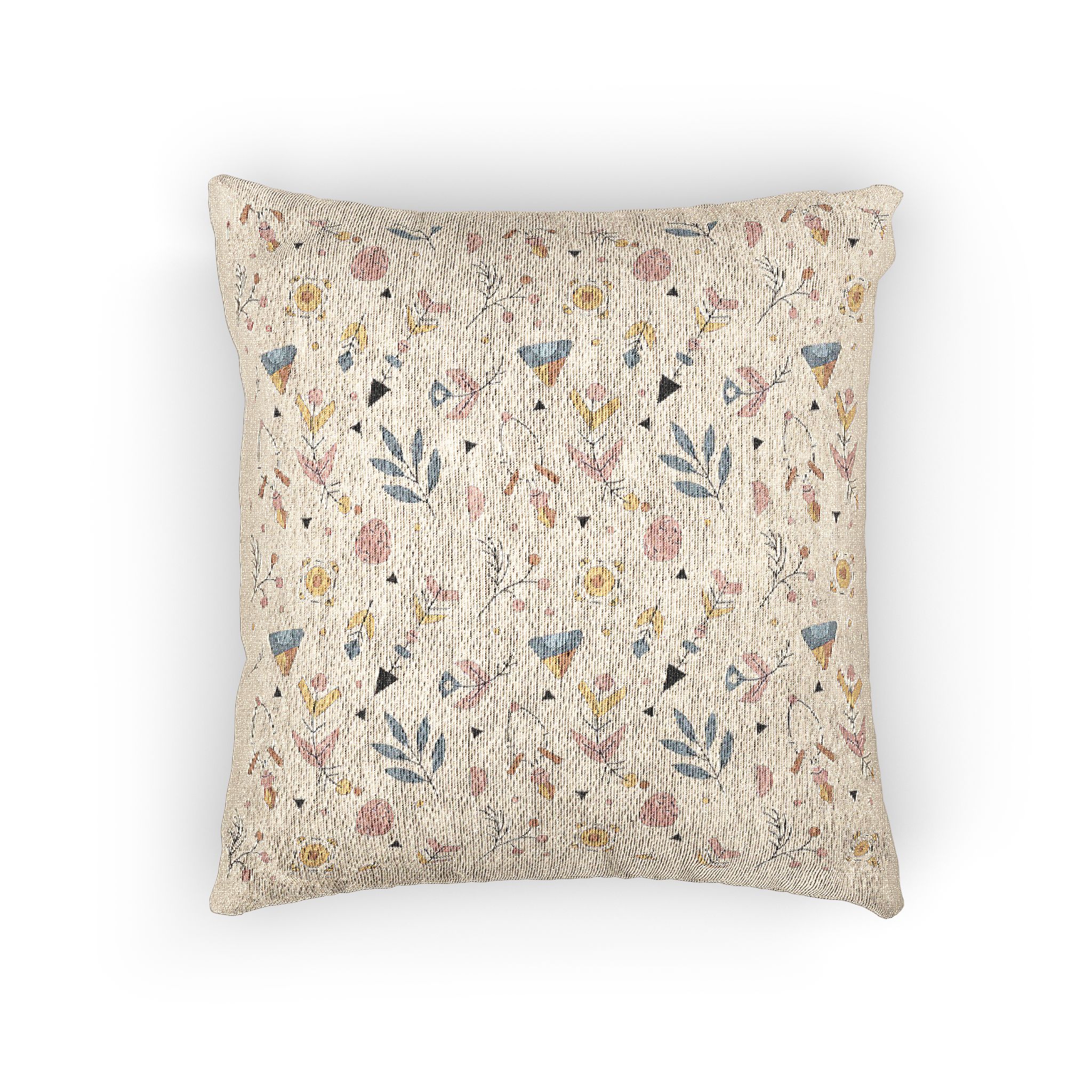 Boho Pattern Design Woven Pillow - Image 3