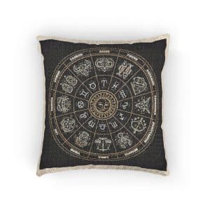 Zodiac Signs Woven Pillow