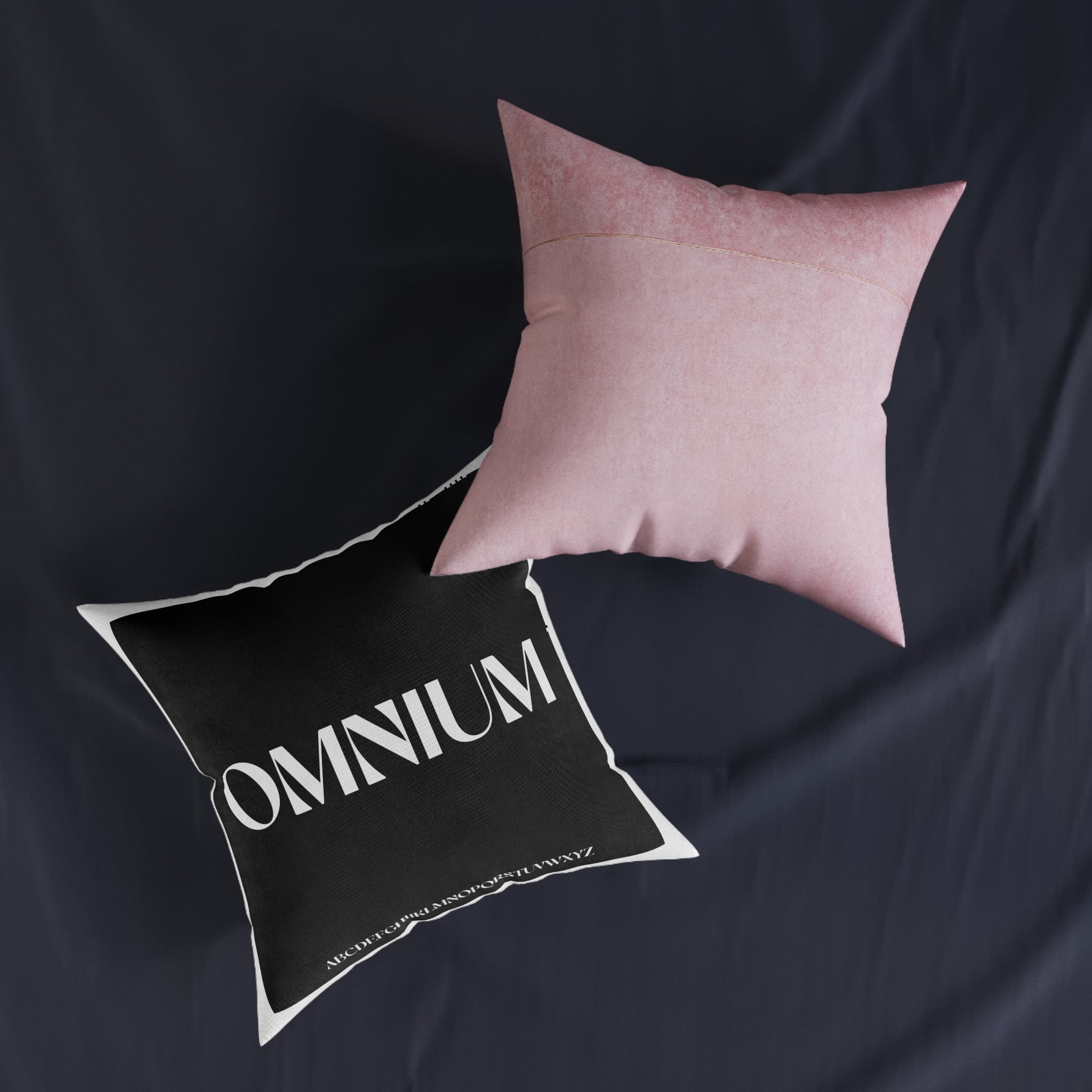 Omnium Square Pillow Pink Back - Image 11