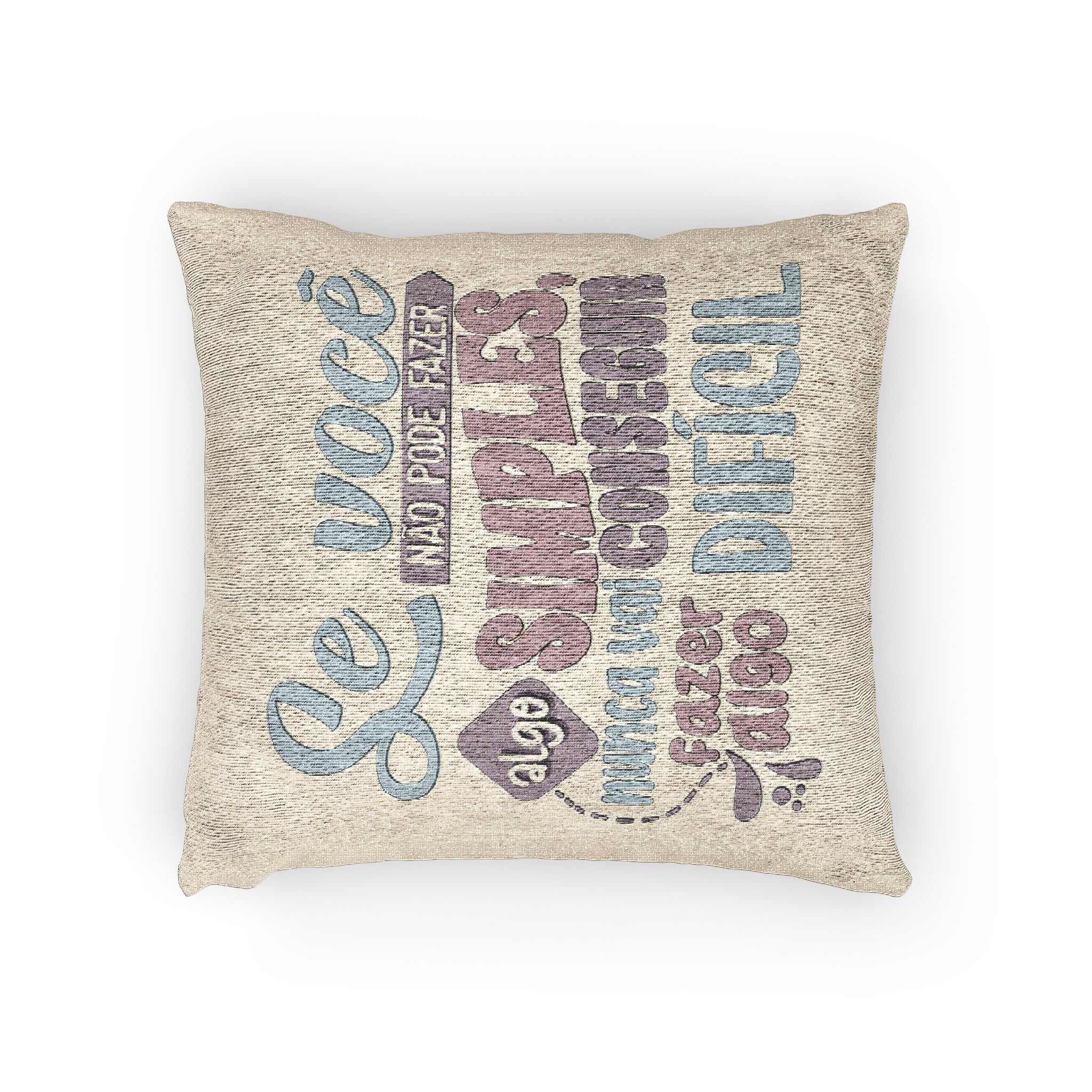 Se Voce Nao Faz Algo Simples Nao Faz Dificil Woven Pillow - Image 2