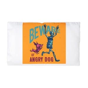 Be Ware of Angry Dog Microfiber Pillowcase
