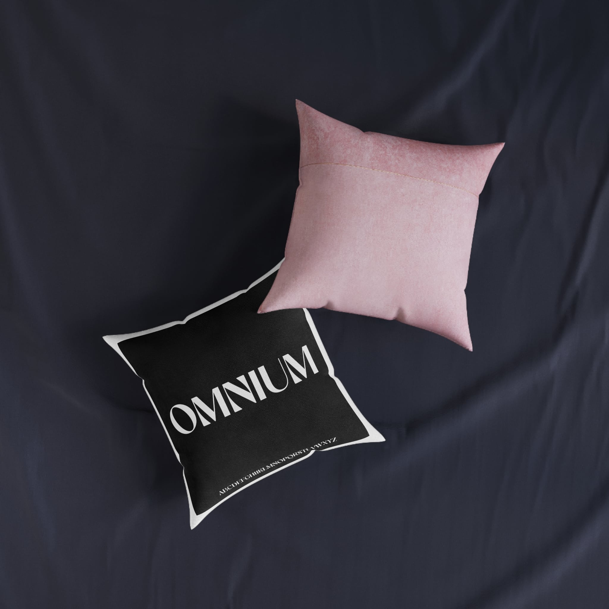 Omnium Square Pillow Pink Back - Image 7