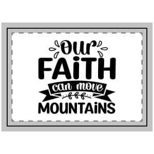 Our Faith Can Move Mountains Throw Pillow