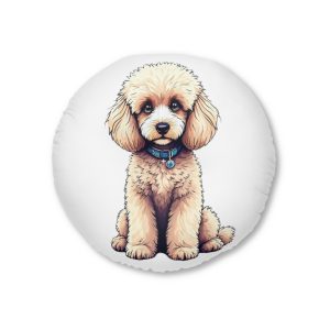 Dogs Collection 18 Tufted Floor Pillow Round