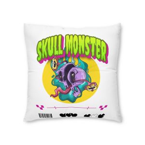 Skull Monster Copia Tufted Floor Pillow Square