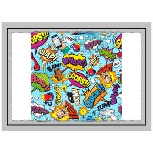 Comic Colorful Seamless Pattern With Bright Speech Bubbles Throw Pillow
