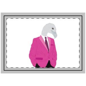 Vulture Businessman 01 Throw Pillow