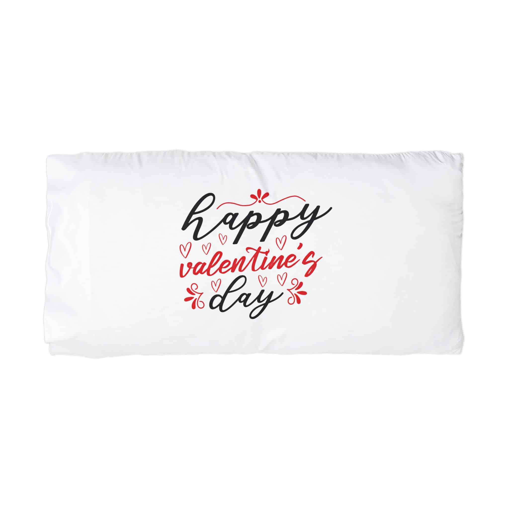 Happy Valentine's Day Microfiber Pillowcase - Image 3