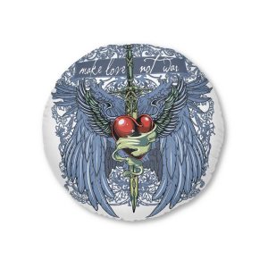 Vector Illustration Tshirt Design Eps Tufted Floor Pillow Round