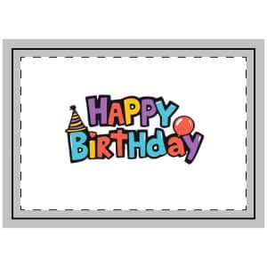Happy Birthday V3 Throw Pillow