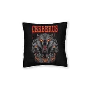 Cerberus Square Pillow Pink Back