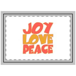 Joy Love Peace Throw Pillow
