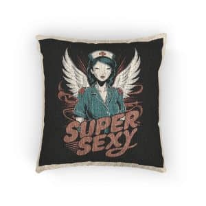 Supersexy Nurse Woven Pillow