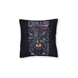 Child Square Pillow Pink Back