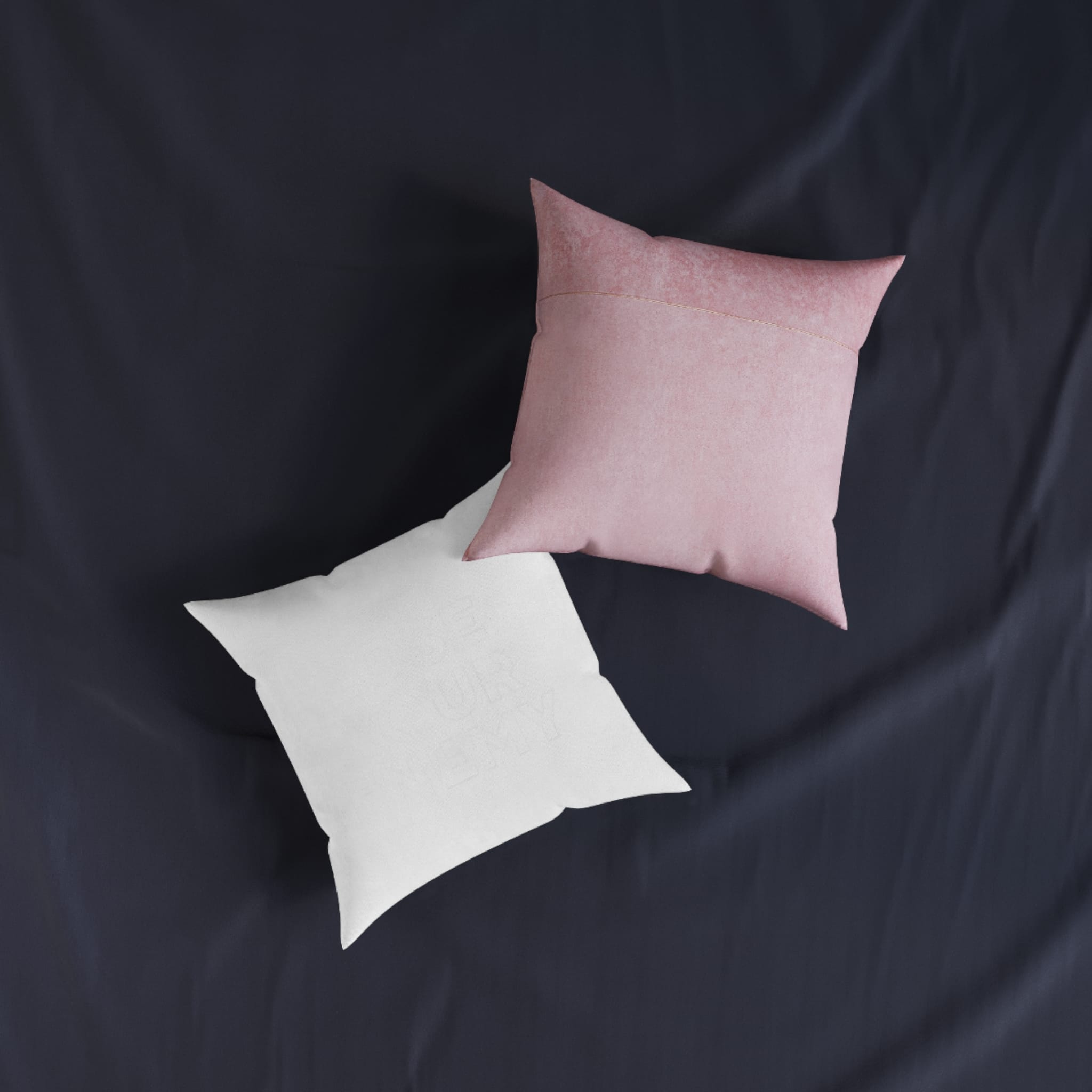 Lose Your Enemy Square Pillow Pink Back - Image 7