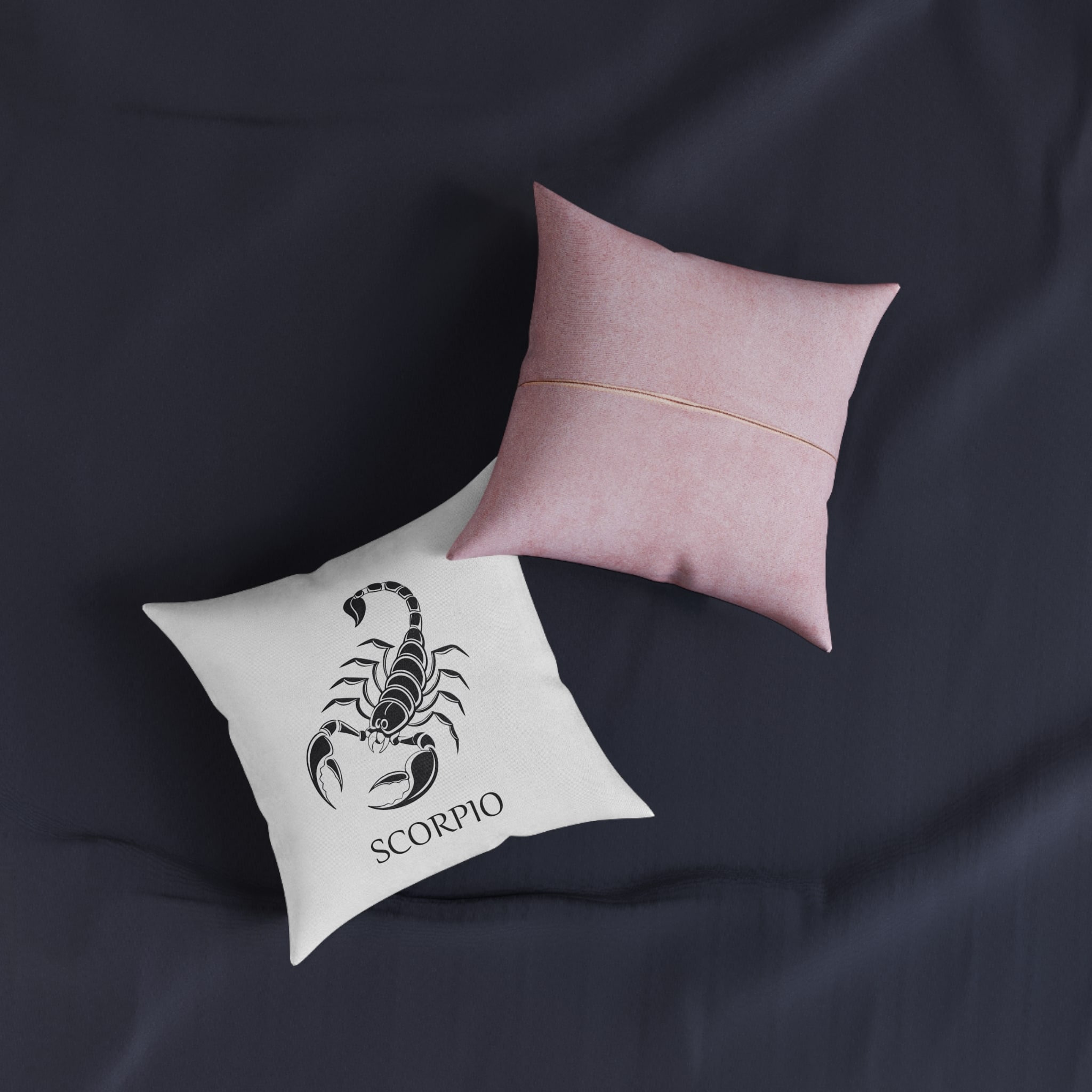 Scorpio Copia 2 Square Pillow Pink Back - Image 3