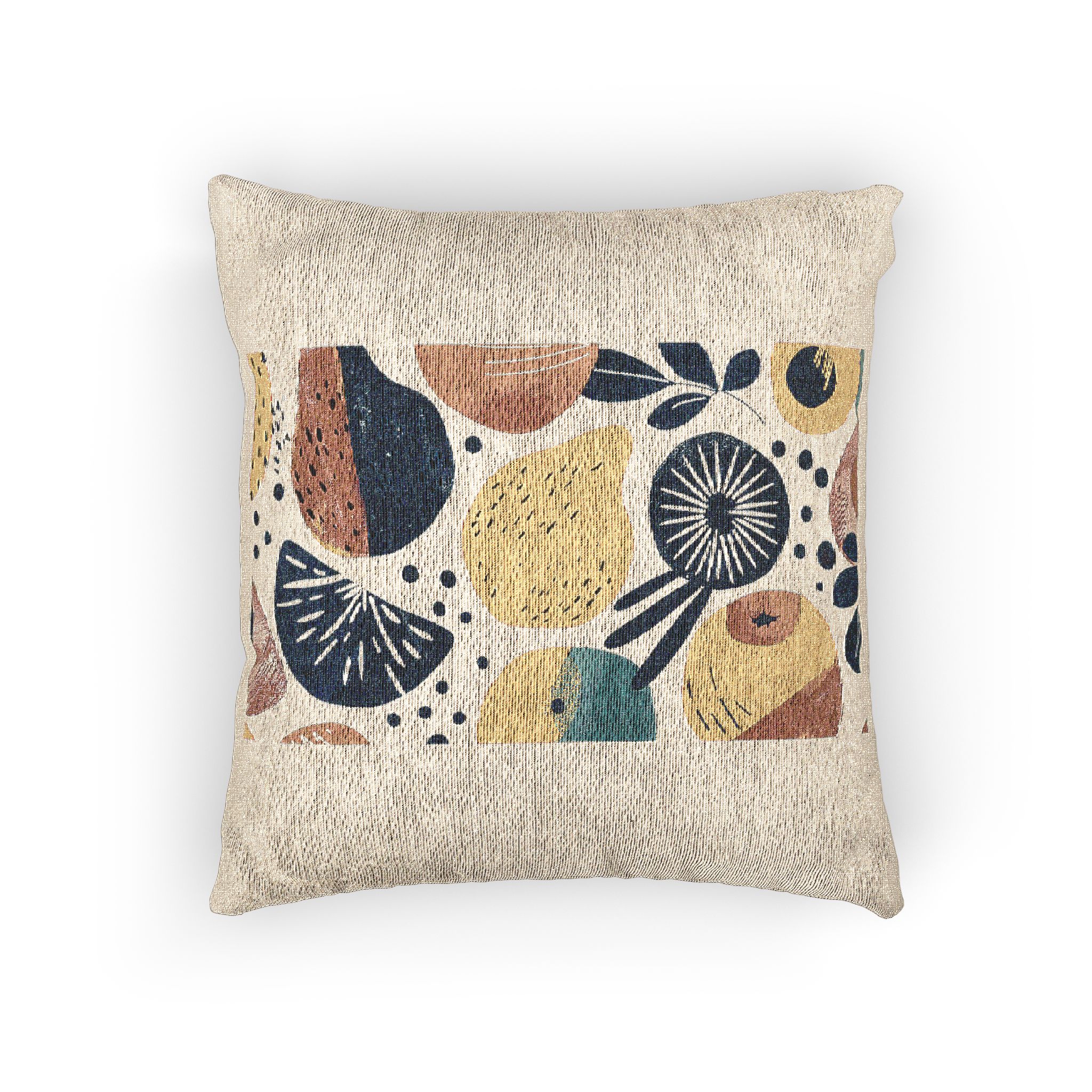 Abstract Pattern Inspired By Bowl Fruit Wallpaper Ar 169 Job Id 96971c3193ef4dfe90fb14780a34e643 Woven Pillow - Image 3