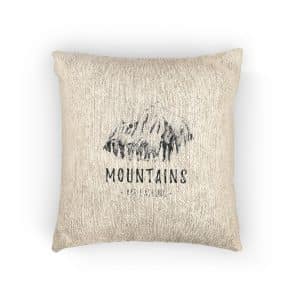 Mountains Woven Pillow