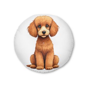 Dogs Collection 17 Tufted Floor Pillow Round