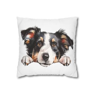 Dogs 6 Square Poly Canvas Pillowcase