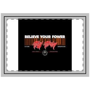 Believe Your Power Simple Vintage Throw Pillow